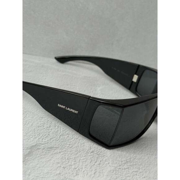 NEW Saint Laurent SL806 Wrap Oversized Black Sunglasses main image 7